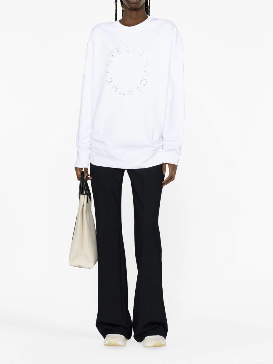 Cheap Stella sweatshirt logo McCartney rhinestone-embellished Women 0806